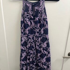 Francesca's Collections Purple and Blue Lace Dress